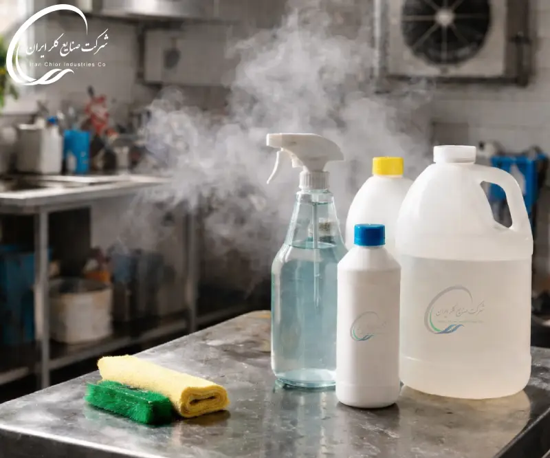 مدیریت مخاطرات تنفسی و پوستی در مواجهه با بخارات و محلول های کلر