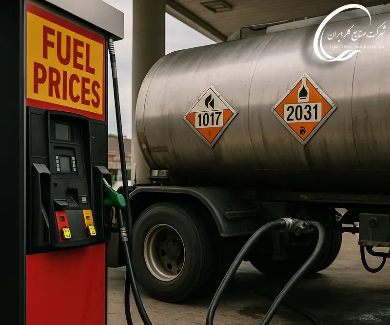 سوخت گران و چالش های حمل مواد خطرناک مثل کلر و اسید نیتریک